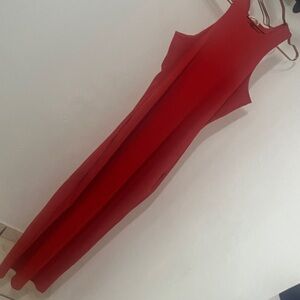 Derek Heart Vibrant Red Maxi Dress